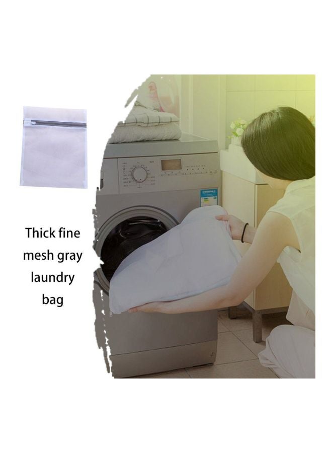 Mesh Laundry Bag Grey 25x25x2cm  - Image 4