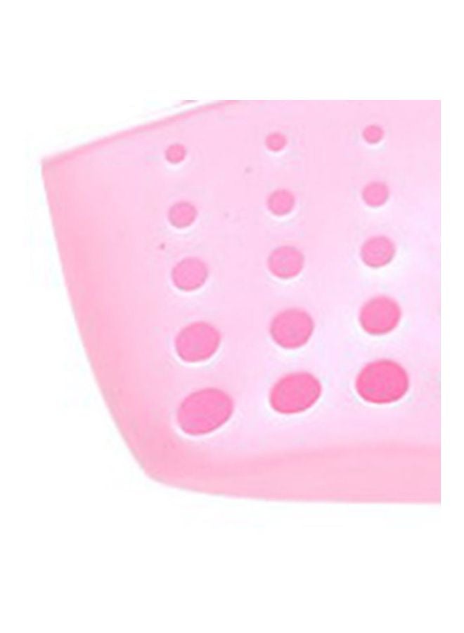 Adjustable Snap-on Sink Storage Basket Pink 20x11x5cm - Image 2