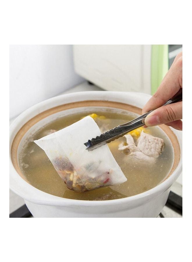 100-Piece Tea Bag Set White 5.5x7centimeter  - Image 2