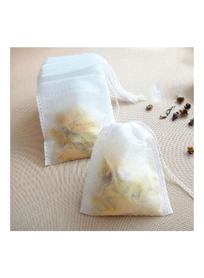 100-Piece Tea Bag Set White 5.5x7centimeter  - Image 4