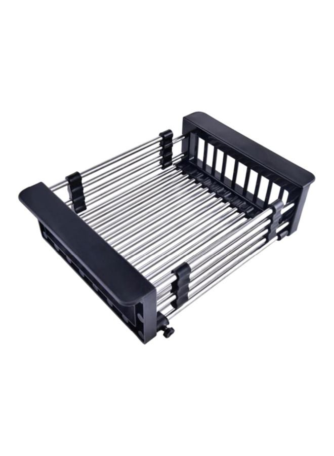 Stainless Steel Drain Basket Rack Black S - Image 1