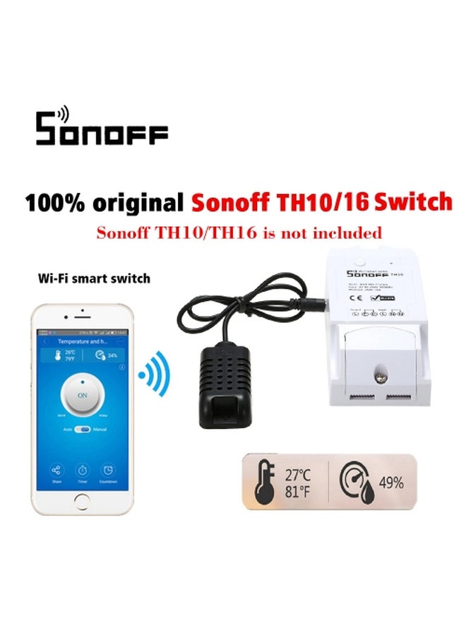 SONOFF Temperature And Humidity Sensor For Home White/Black 0.5meter - Image 5