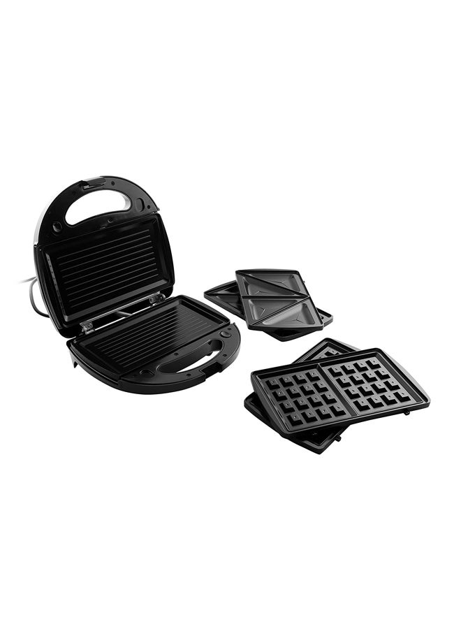 sokany 3-In-1 Sandwich Press Set 750W KJ-302 / SK-302N Black  - Image 1