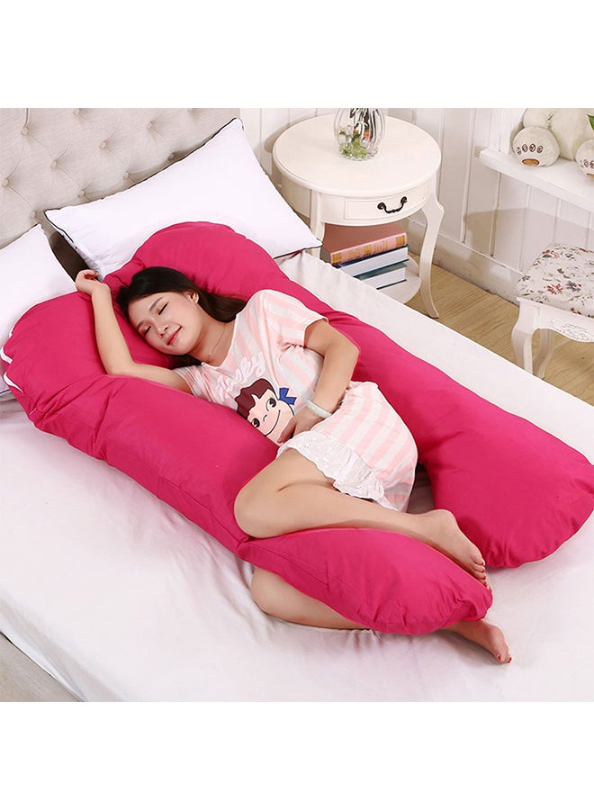 Detachable Maternity Pillow Cotton Rose Red 80x140cm