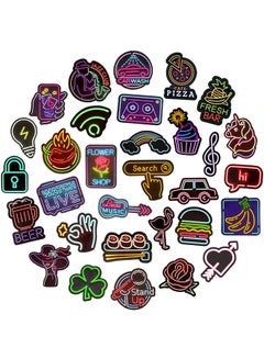 NOCTUA 50 -Piece Neon Stylea Waterproof Sticker Set Multicolour  - Image 2