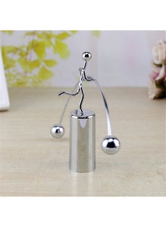 Generic Creative Decoration Mini Steel Balance Toy Silver  - Image 2