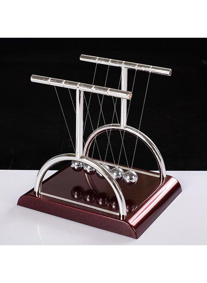 Creative T-Shaped Newton Pendulum Ball Silver - Image 3