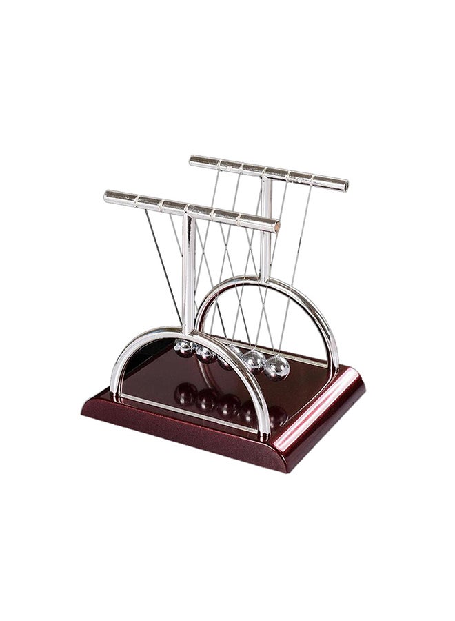 Creative T-Shaped Newton Pendulum Ball Silver - Image 1