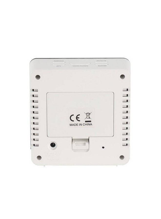 Digital Led Alarm Clock Beige/White  - Image 2