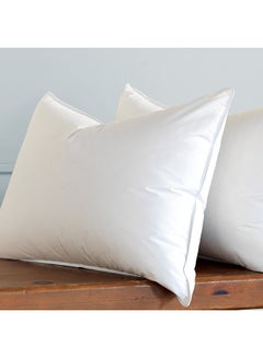 snooze Comfortable Soft Bed Feather Alternative Pillow Cotton White 50x70centimeter 