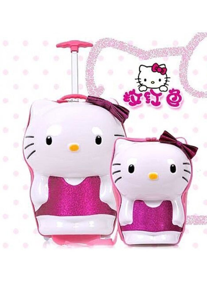 Generic 2-Piece Hello Kitty Kids Backpack Multicolour  - Image 2