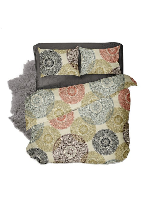 2-Piece Bedding Set (1 Bed Sheet + 1 Pillow Case) cotton Multicolour 180x220cm