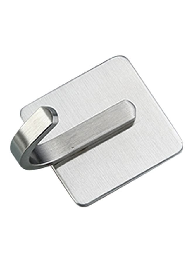 4-Piece Stainless Steel Towel Hook Set Silver 4x4centimeter - v1567693004/N29342258A_1