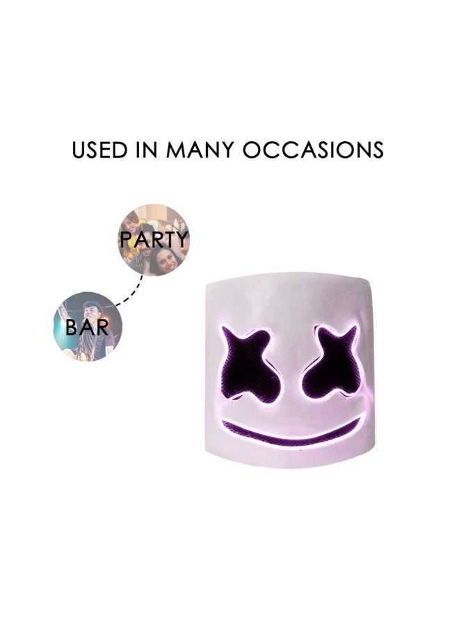 LED DJ Marshmallow Helmet Mask - Image 3