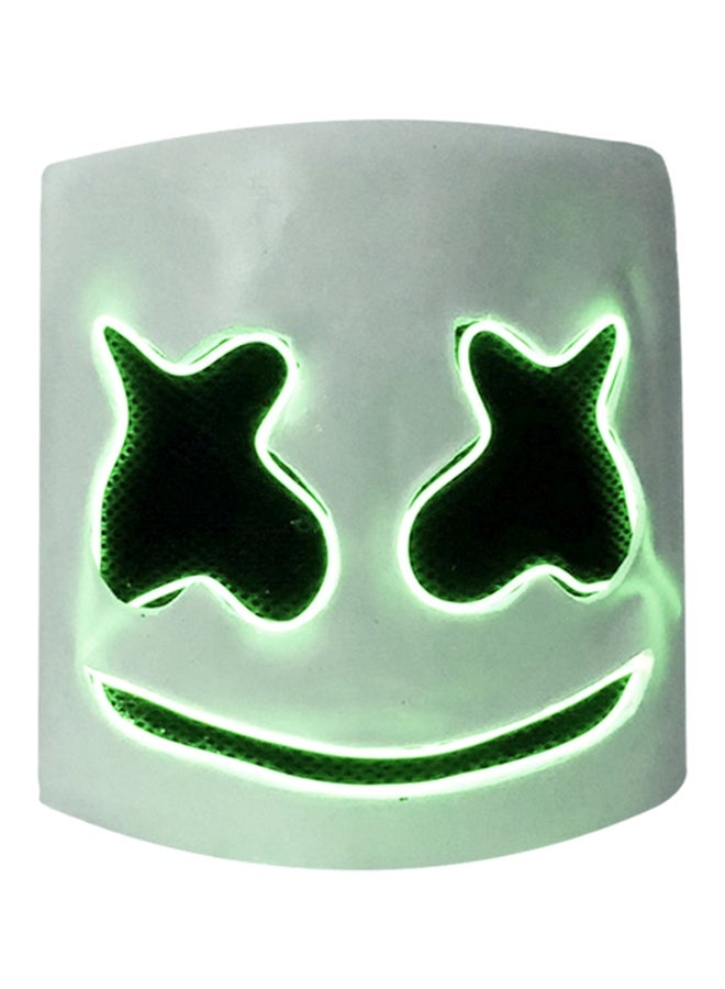قناع على شكل خوذة دي جي مارشميللو بإضاءة LED - Image 1