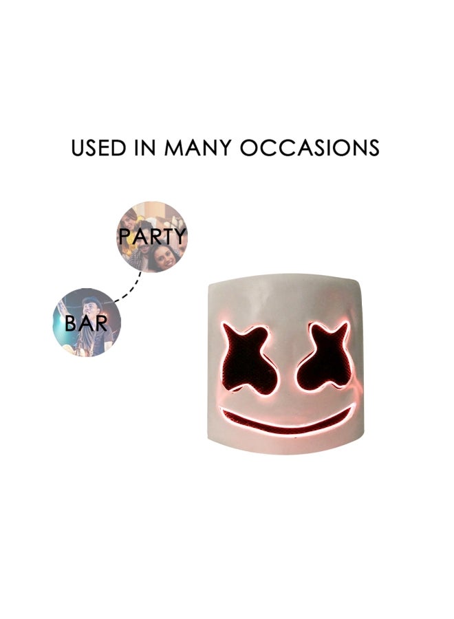 LED DJ Marshmallow Helmet Mask  - Image 3