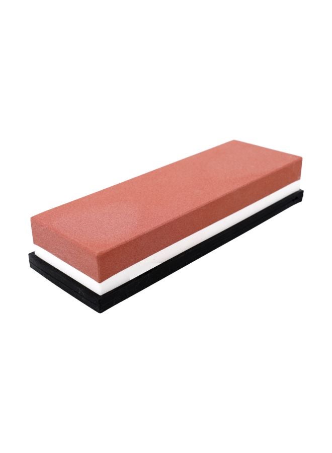 Double Sided Knife Sharpener Stone Red/White/Black 180x59 x30mm - Image 1