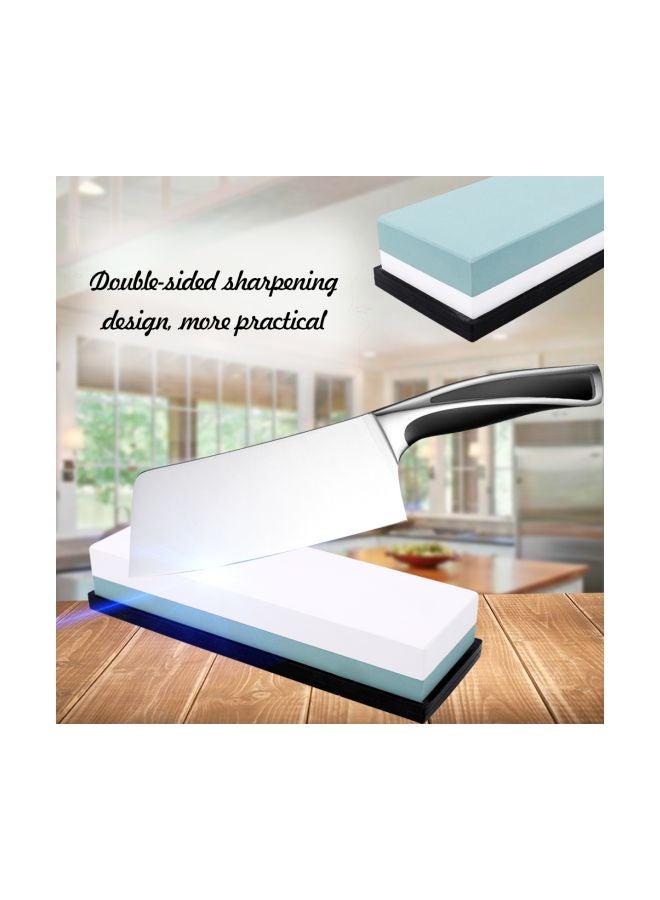 Double Sided Knife Sharpener Stone Red/White/Black 180x59 x30mm - Image 2