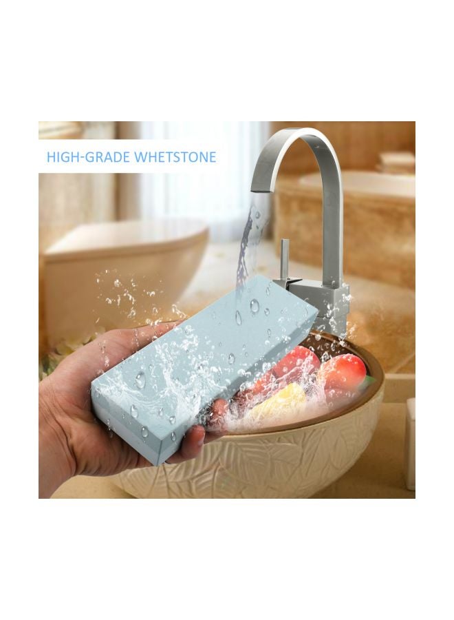 Double Sided Knife Sharpener Stone Red/White/Black 180x59 x30mm - Image 4