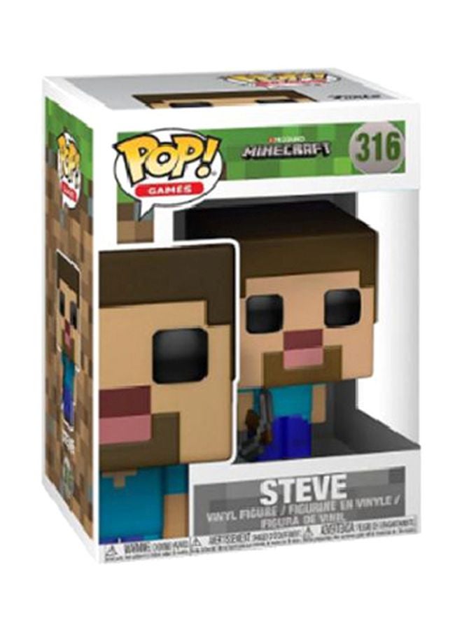 Lucky Minecraft Steve Bobblehead Toy 316  - Image 1
