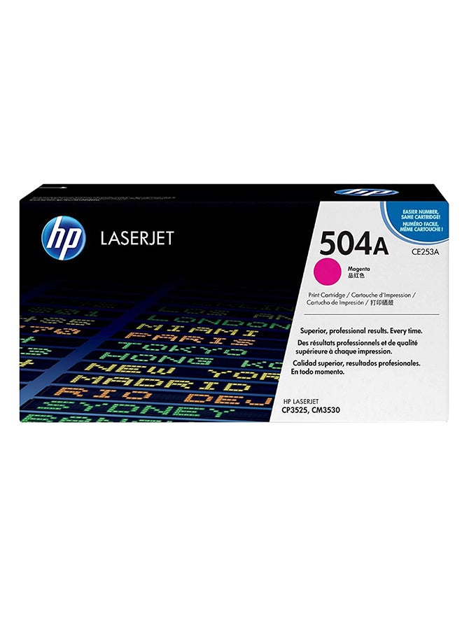 HP 504A Toner Cartridge For LaserJet Magenta
