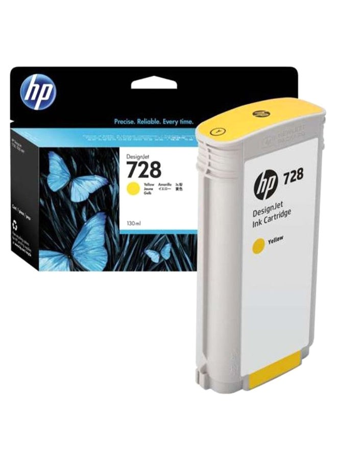 HP 728 Design Jet Ink Cartridge Yellow
