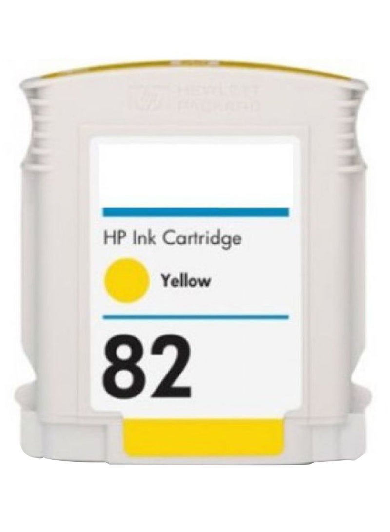 HP 82 Design Jet Ink Cartridge Yellow - Image 1