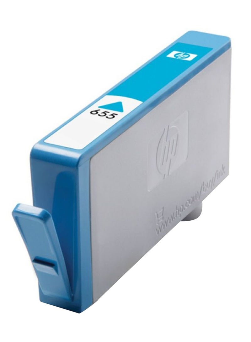 HP 655 Original Ink Advantage Cartridge Cyan - Image 1