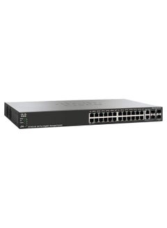 CISCO 28-Port Gigabit Rack-Mountable Switch Black 