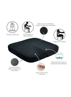 Rebound Chair Pad Black 40x40x6centimeter - v1567697515/N29378713A_5