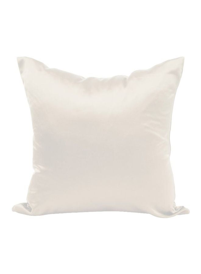 غطاء وسادة بنمط سادة أبيض 45x45Ø³Ù†ØªÙŠÙ…ØªØ± - Image 1