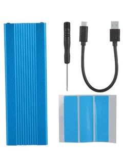 Generic USB 3.1 To M.2 NVME Hard Disk Box With Accessory Set Blue  - Image 1