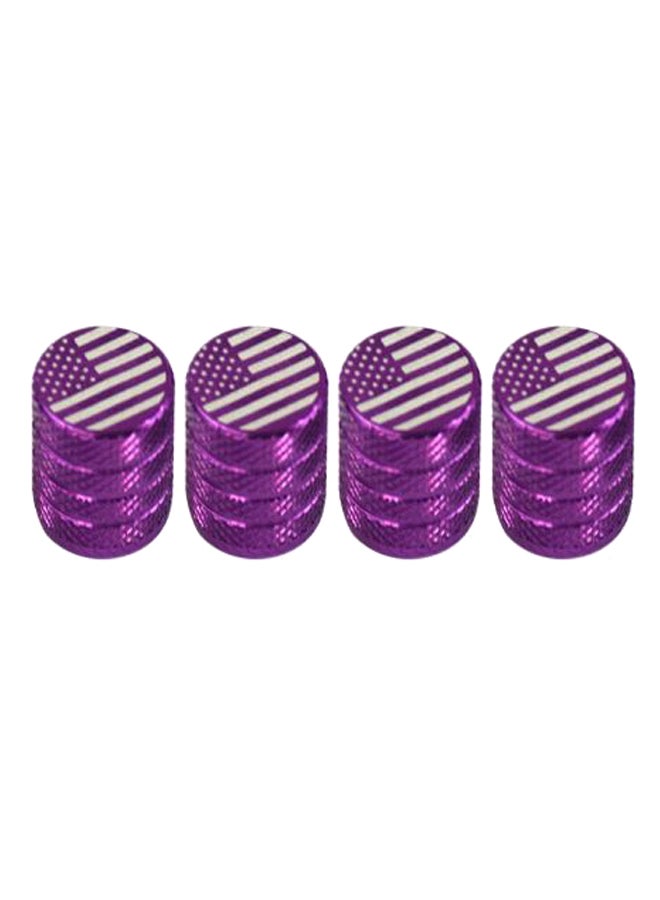 Generic 4-Piece Tire Valve Stem Cap Set 