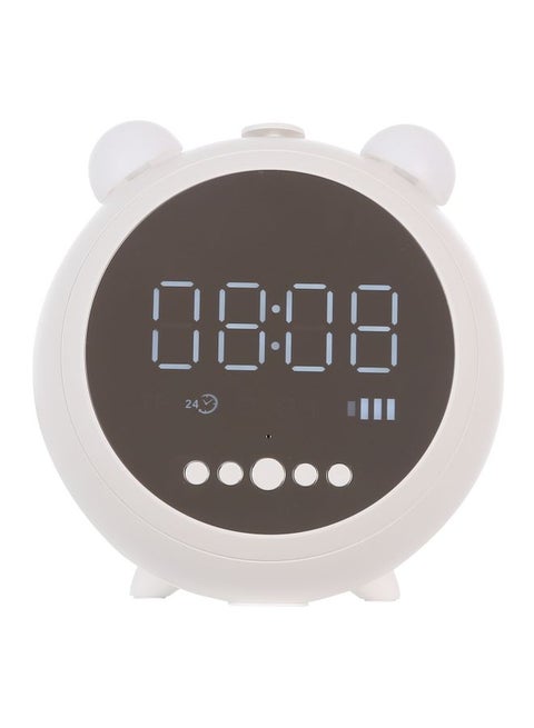 JKR Retro Alarm Clock And Multifunction Bluetooth Speaker White