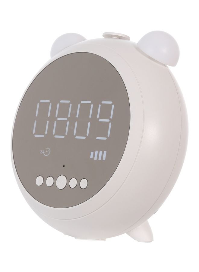 Generic - JKR Retro Alarm Clock And Multifunction Bluetooth Speaker White - Image 1