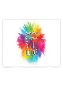 Broken Crayons Non-Slip Gaming Mousepad Multicolour