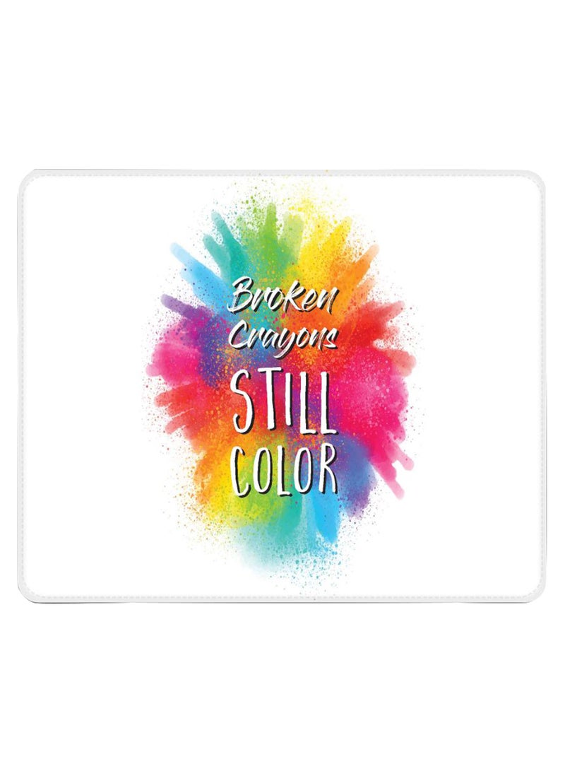 Stylizedd - Broken Crayons Non-Slip Gaming Mousepad Multicolour - Image 1