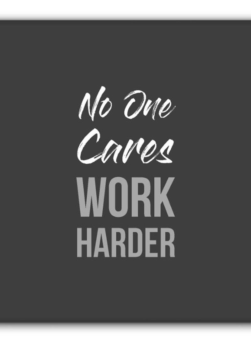 Stylizedd Work Harder Non-Slip Gaming Mousepad Grey/White - Image 2