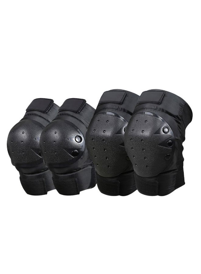 Generic Pair Of Cycling Knee Brace And Elbow Guard Protector - Image 1