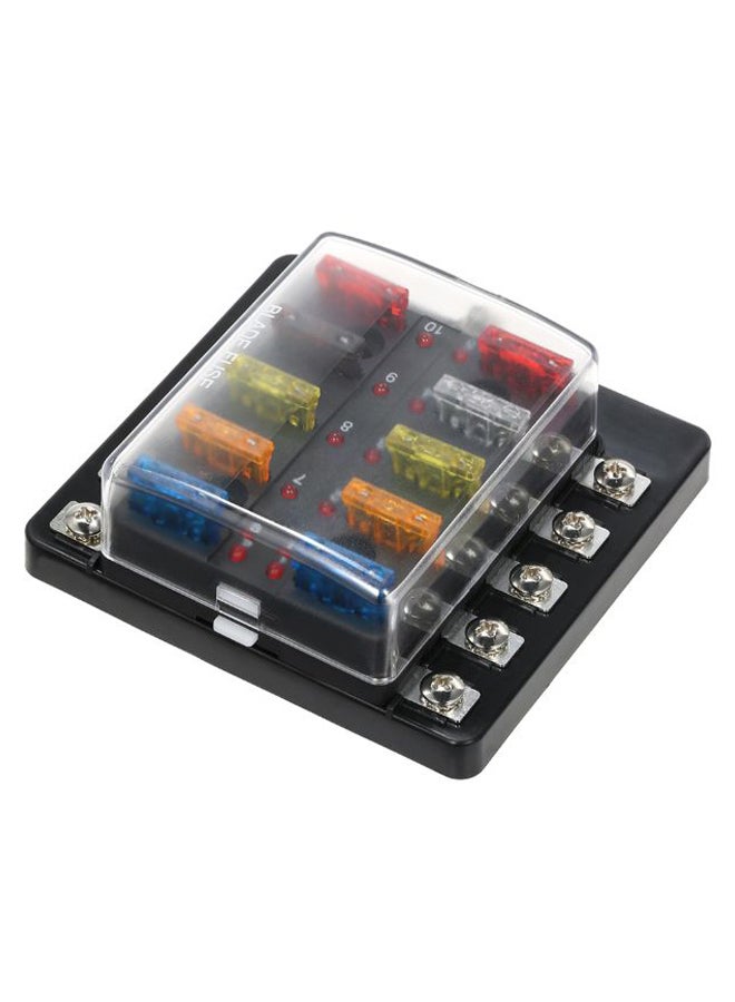 Generic 10-Way Blade Fuse Switch Holder With LED Indicator  - Image 2