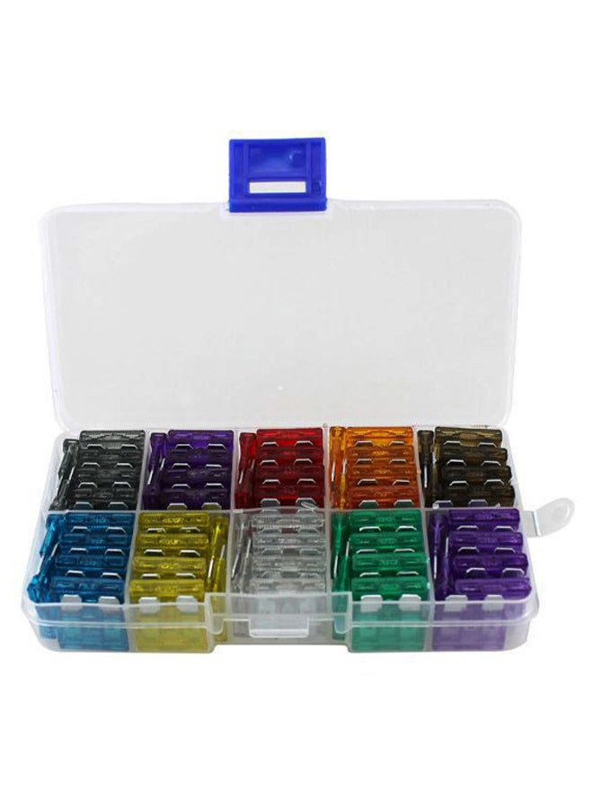 Generic 100-Piece Car Standard Blade Fuse Set With Carry Case  - Image 1