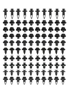 100-Piece Fastener Clips Trunk Screw Rivet Set