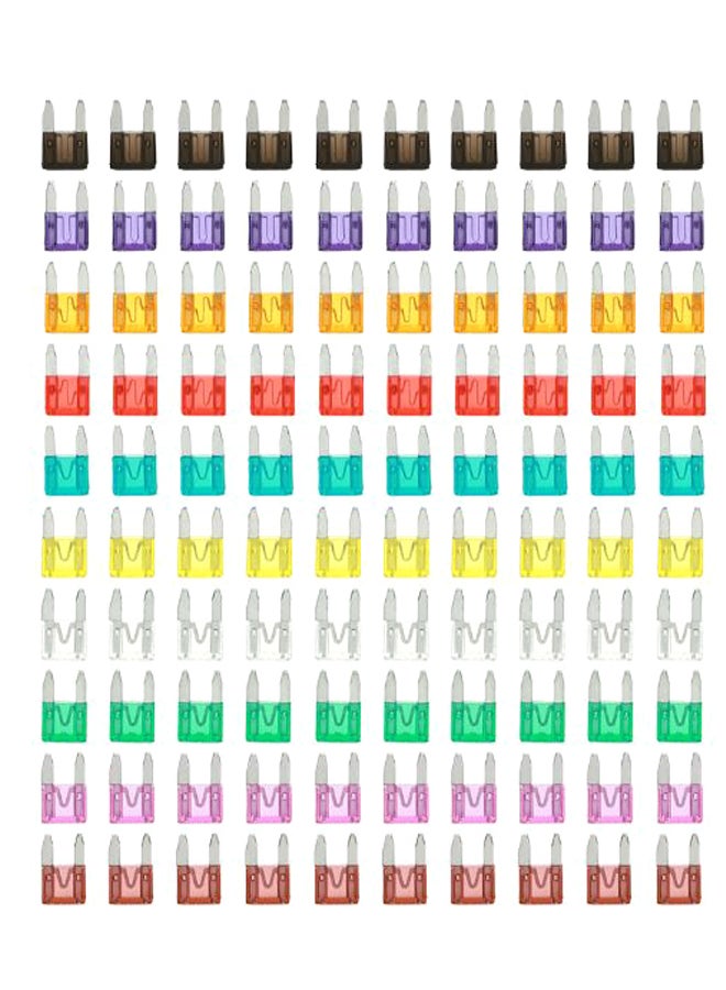 Generic 100-Piece Mini Blade Fuse Kit  - Image 1