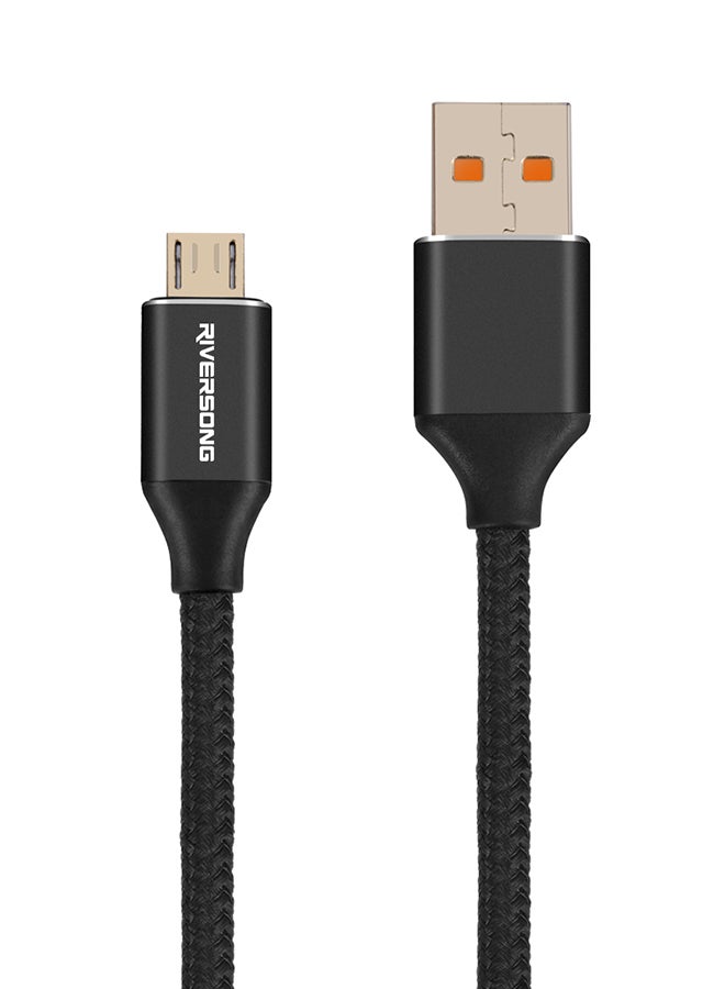 ريفرسونج كابل بيانات سوبر لاين أسود - Image 1