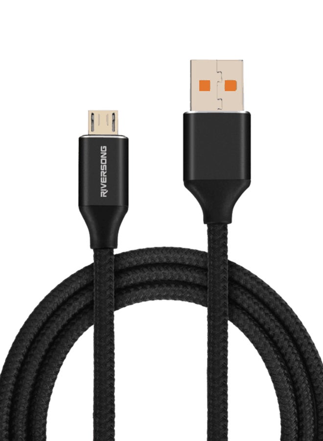 ريفرسونج كابل بيانات سوبر لاين أسود - Image 2