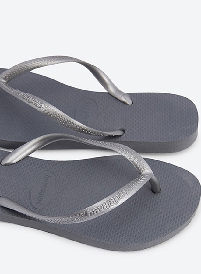havaianas - Round Toe Slim Flip Flops Grey - Image 1