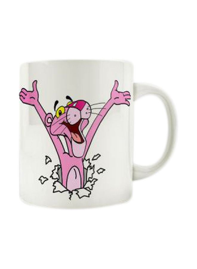 PrinTech Printed Ceramic Mug White/Pink/Black 