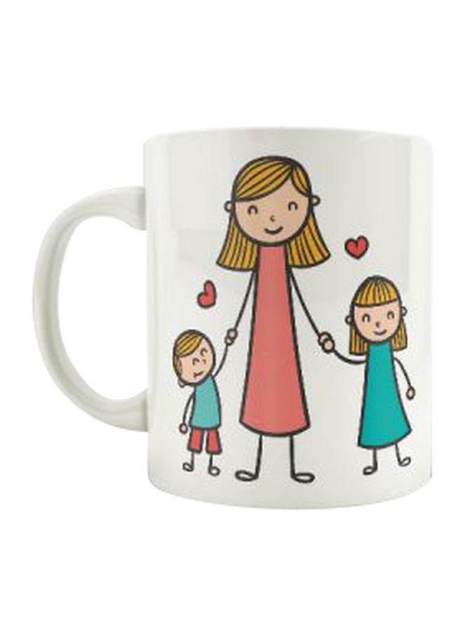PrinTech Happy Mothers Day Printed Mug White/Red/Blue One Size 