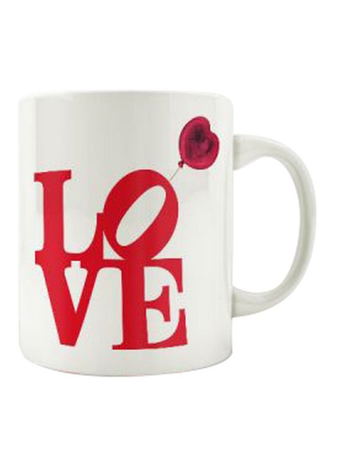 PrinTech Printed Ceramic Mug White/Red 