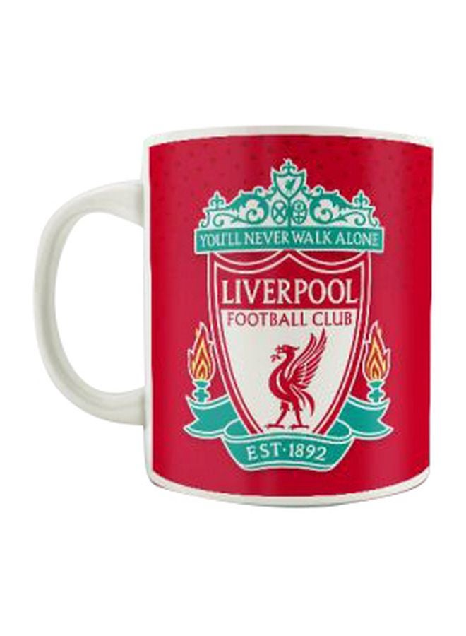 PrinTech Printed Ceramic Coffee Mug White/Red/Blue 
